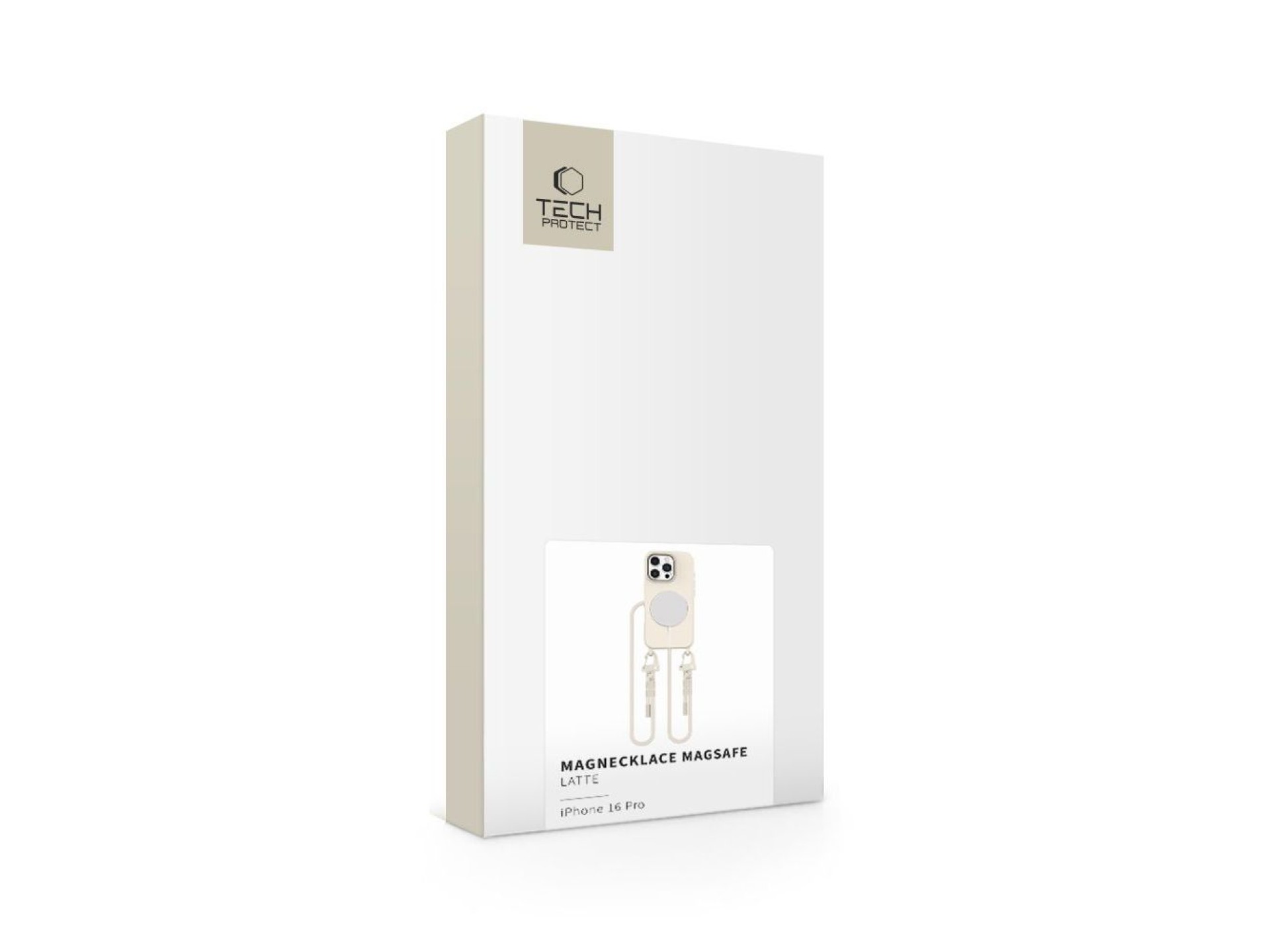 Tech-Protect MagNecklace MagSafe iPhone 16 Pro Case - Beige
