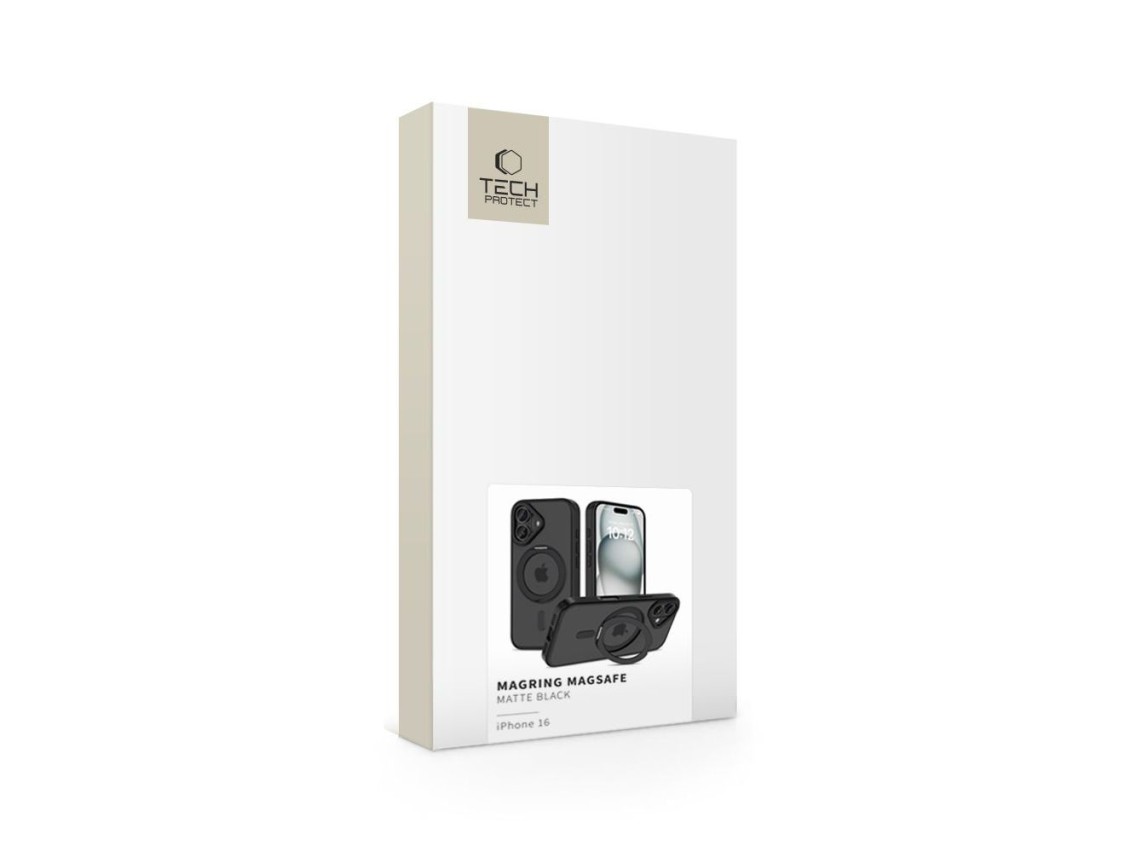 Tech-Protect MagRing MagSafe case for iPhone 16 - translucent