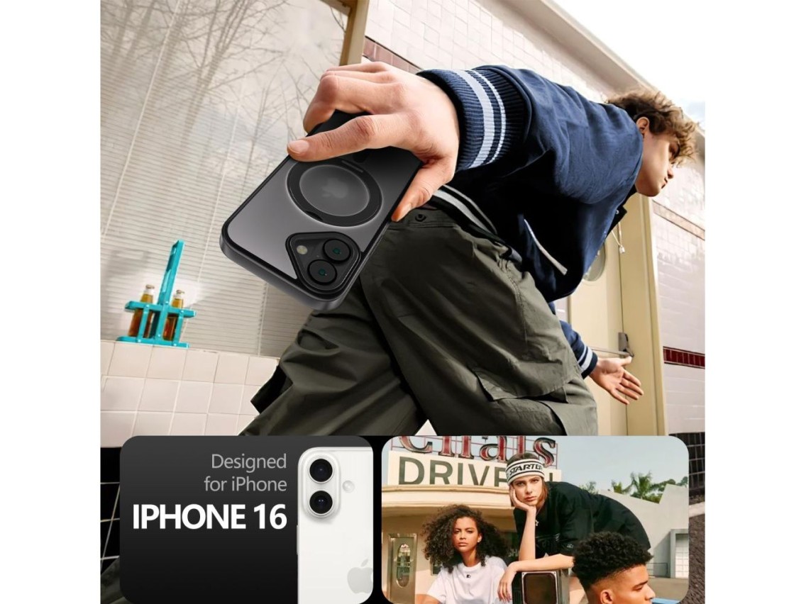 Tech-Protect MagRing MagSafe case for iPhone 16 - translucent