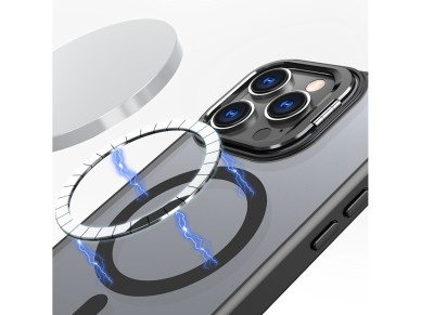 Tech-Protect MagStand MagSafe Case with Stand for iPhone 16 Pro - Semi-Transparent Tech-Protect MagStand MagSafe Case with Stand for iPhone 16 Pro - Semi-Transparent