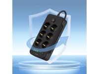 Régua de energia Tech-Protect PC6X6 com 6 tomadas 240V + 3xUSB-A + 3xUSB-C, 200cm - Preta Régua de energia Tech-Protect PC6X6 com 6 tomadas 240V + 3xUSB-A + 3xUSB-C, 200cm - Preta
