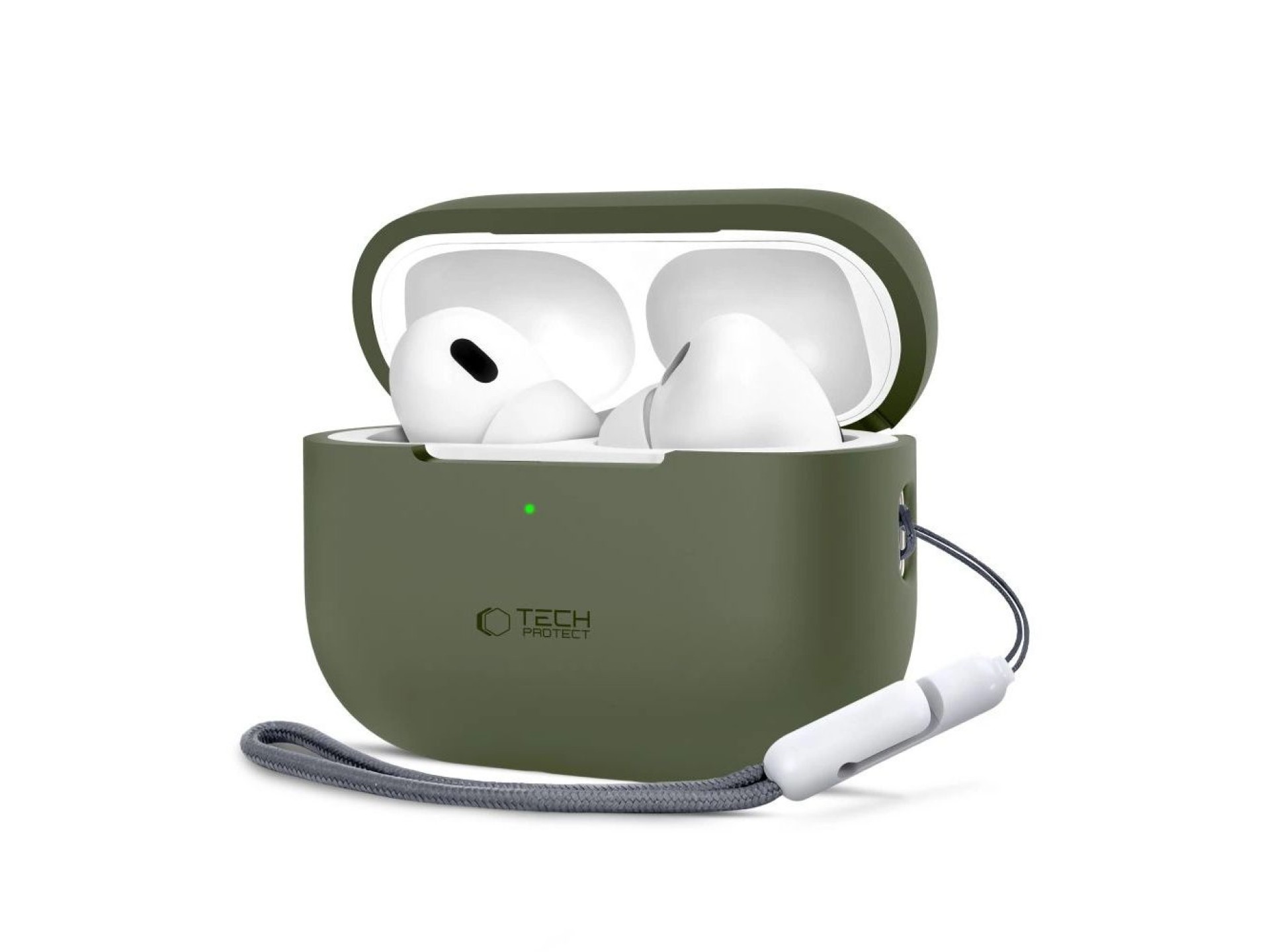 Funda de silicona Tech-Protect para Apple AirPods Pro 1/2 - Verde