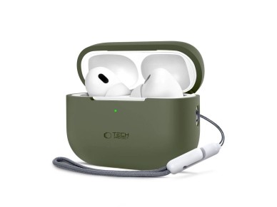 Tech-Protect Silicone Case for Apple AirPods Pro 1 / 2 - Green Tech-Protect Silicone Case for Apple AirPods Pro 1 / 2 - Green