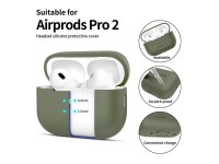 Funda de silicona Tech-Protect para Apple AirPods Pro 1/2 - Verde Funda de silicona Tech-Protect para Apple AirPods Pro 1/2 - Verde