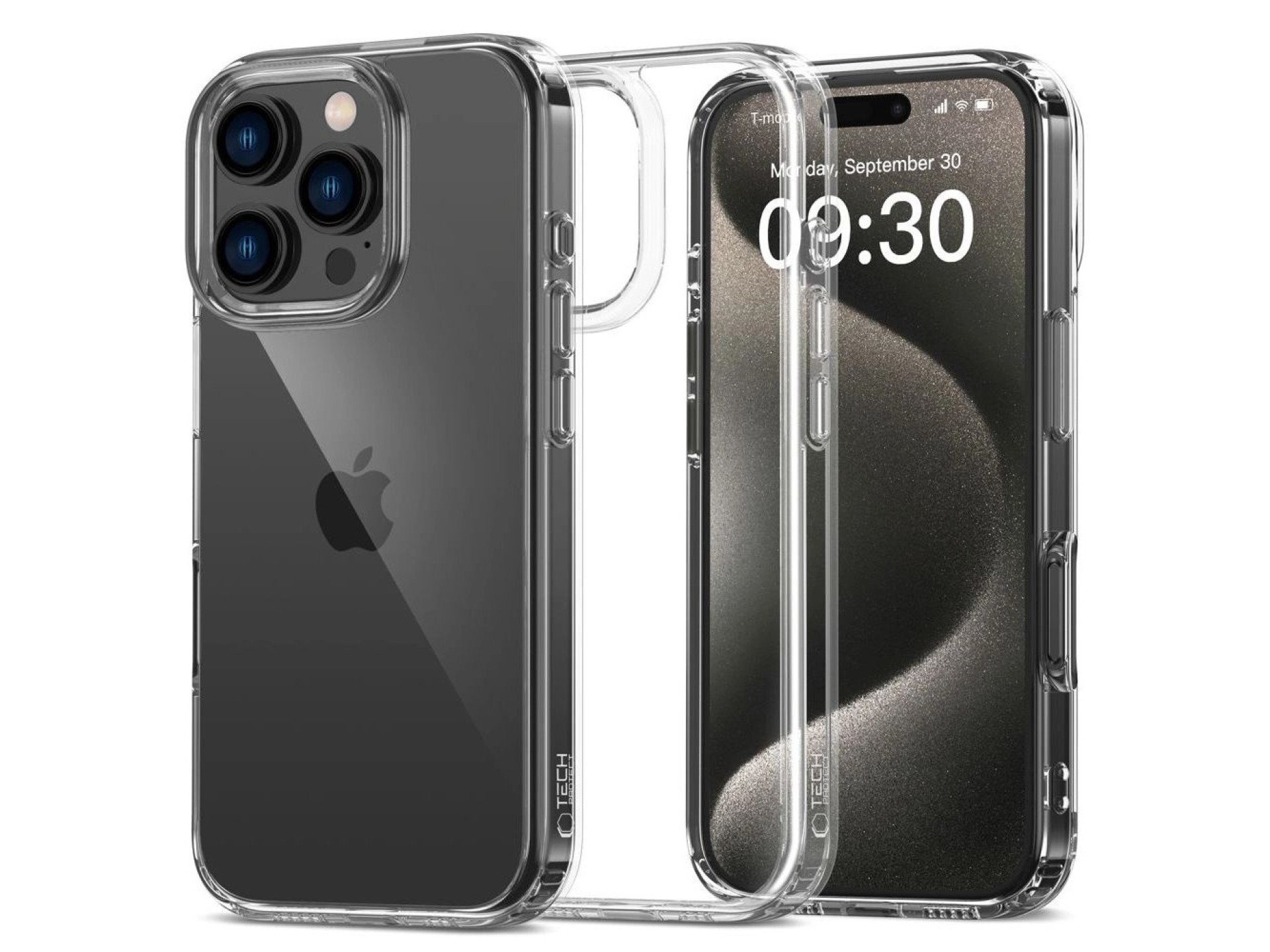 Tech-Protect FlexAir Hybrid Case for iPhone 16 Pro - Clear