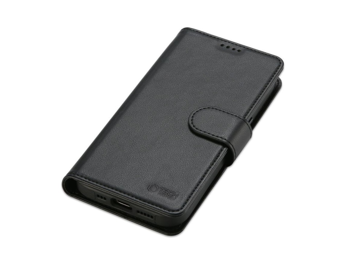 Funda Tech-Protect Wallet MagSafe con cartera para iPhone 16 Pro - negra