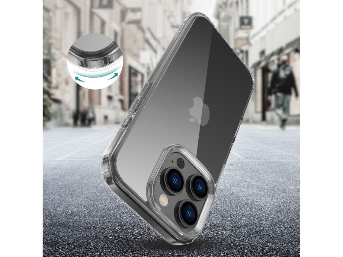 Tech-Protect FlexAir Hybrid Case for iPhone 16 Pro - Clear