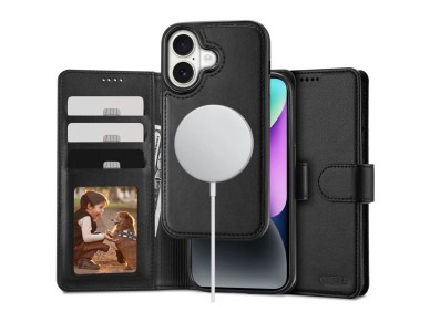 Funda Tech-Protect Wallet MagSafe con cartera para iPhone 16 - negra Funda Tech-Protect Wallet MagSafe con cartera para iPhone 16 - negra