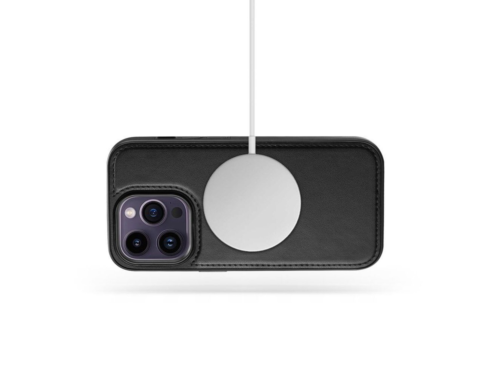 Funda Tech-Protect Wallet MagSafe con cartera para iPhone 16 Pro - negra