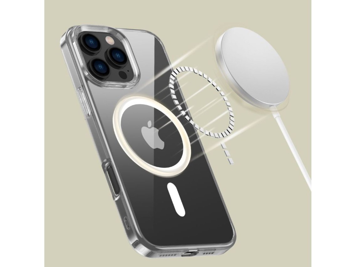 Capa Tech-Protect FlexAir Hybrid MagSafe para iPhone 16 Pro Max - Transparente