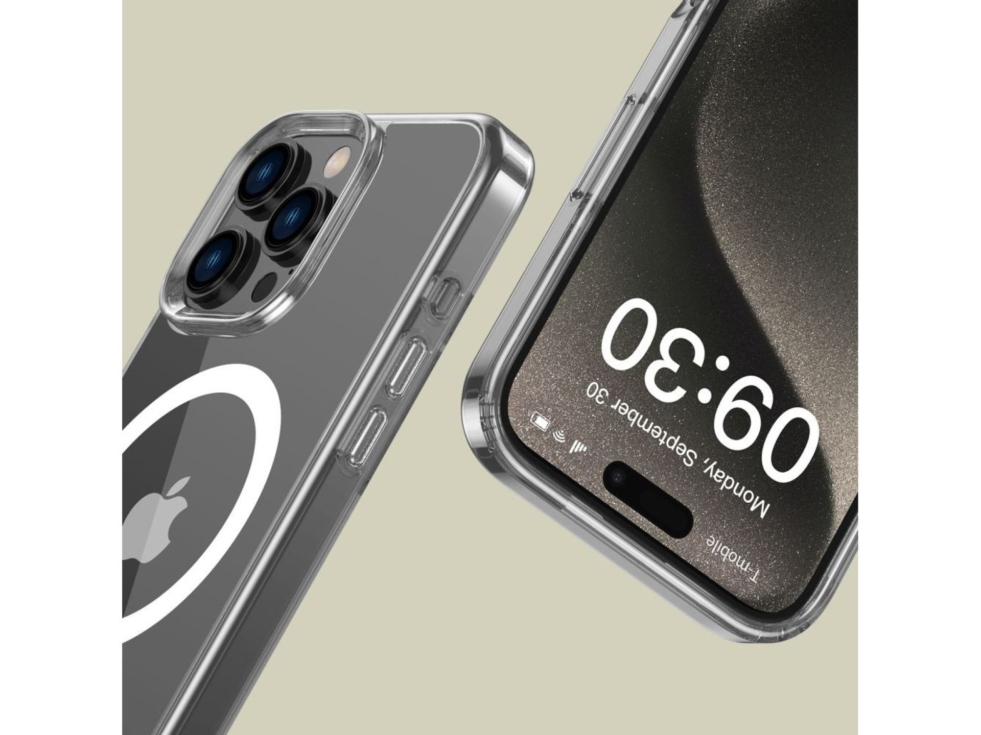 Capa Tech-Protect FlexAir Hybrid MagSafe para iPhone 16 Pro Max - Transparente