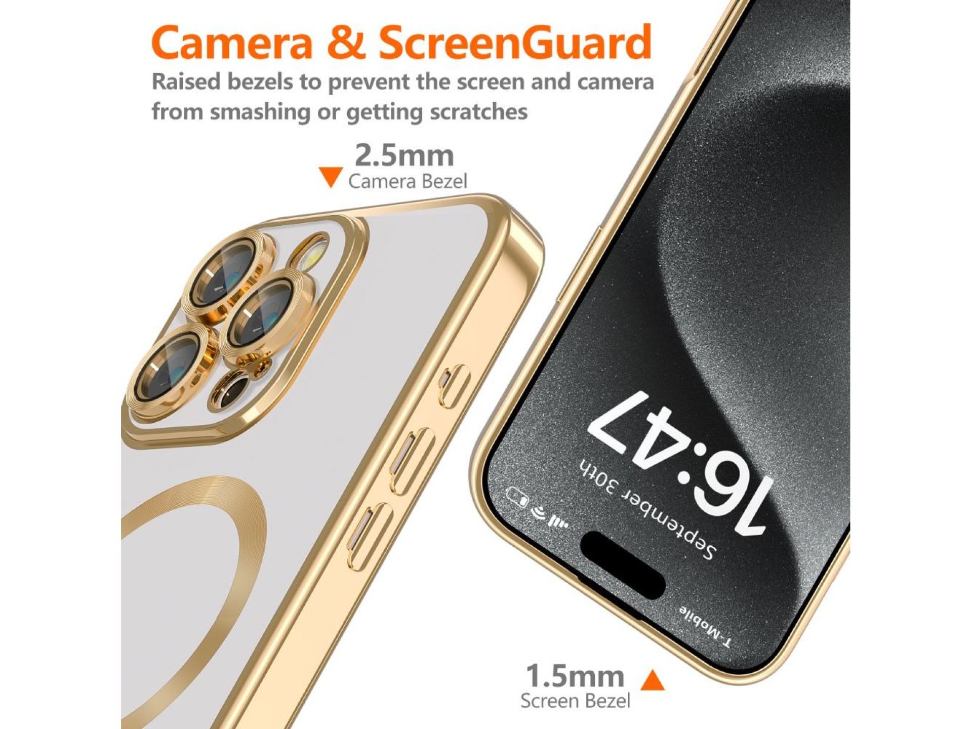 Capa Tech-Protect MagFlex MagSafe para iPhone 16 Pro - Dourada