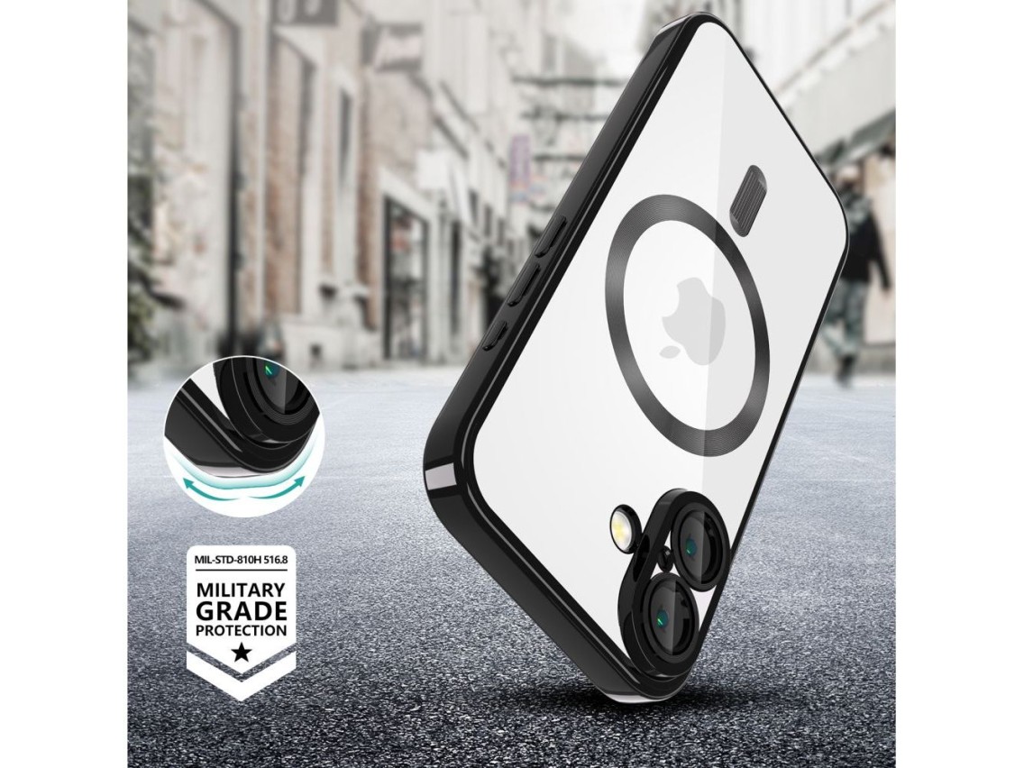 Capa Tech-Protect MagFlex MagSafe para iPhone 16 - Preta