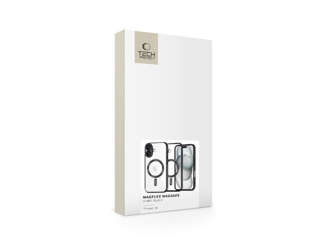 Capa Tech-Protect MagFlex MagSafe para iPhone 16 - Preta
