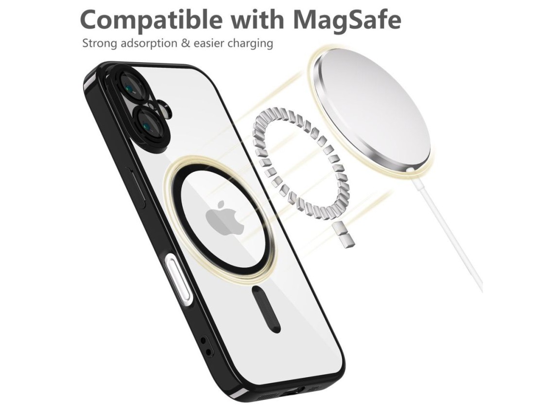 Capa Tech-Protect MagFlex MagSafe para iPhone 16 - Preta