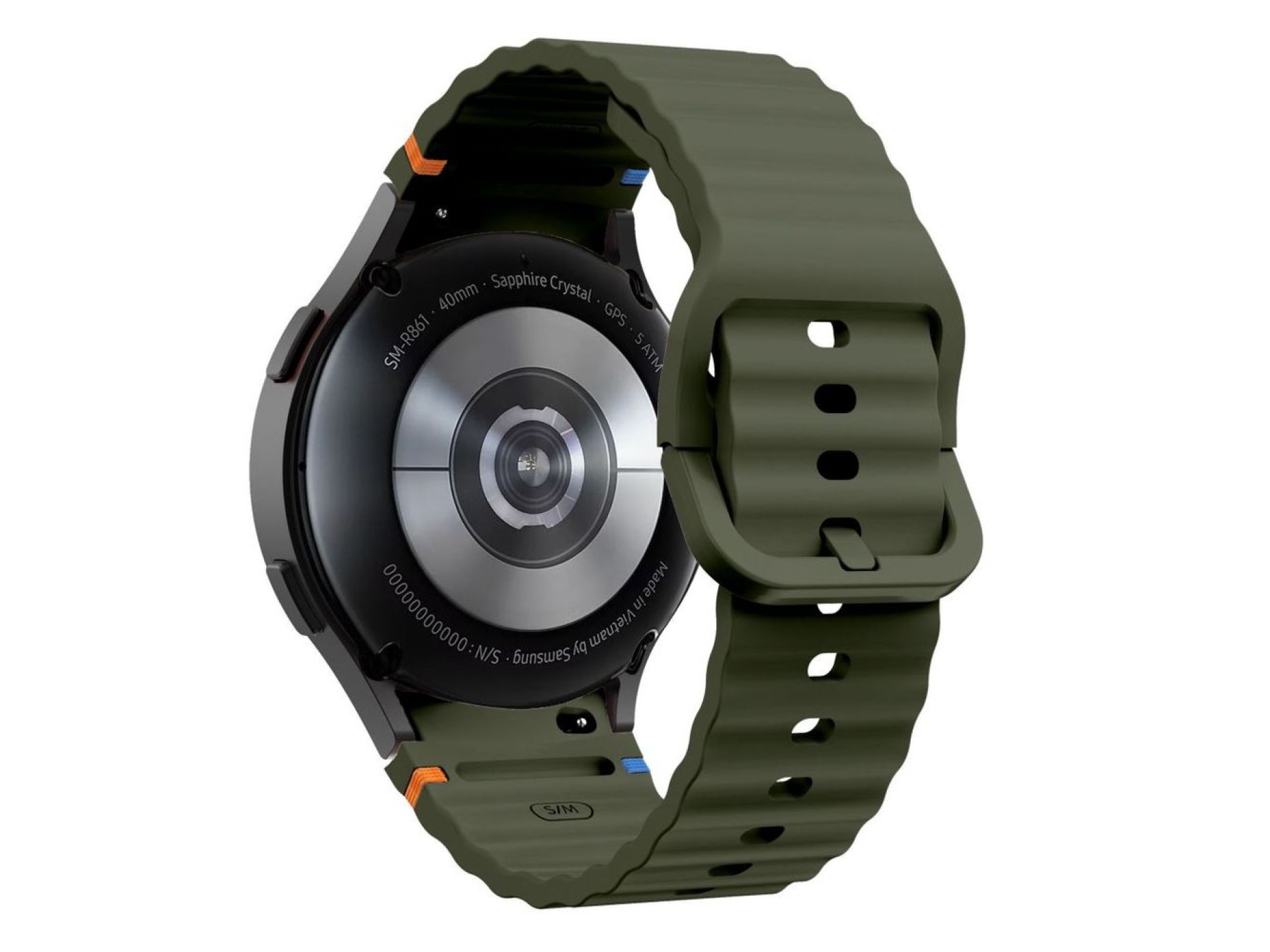 Tech-Protect Silicone Sport Strap for Samsung Galaxy Watch 4 / 5 / 5 Pro / 6 / 7 / FE - Green