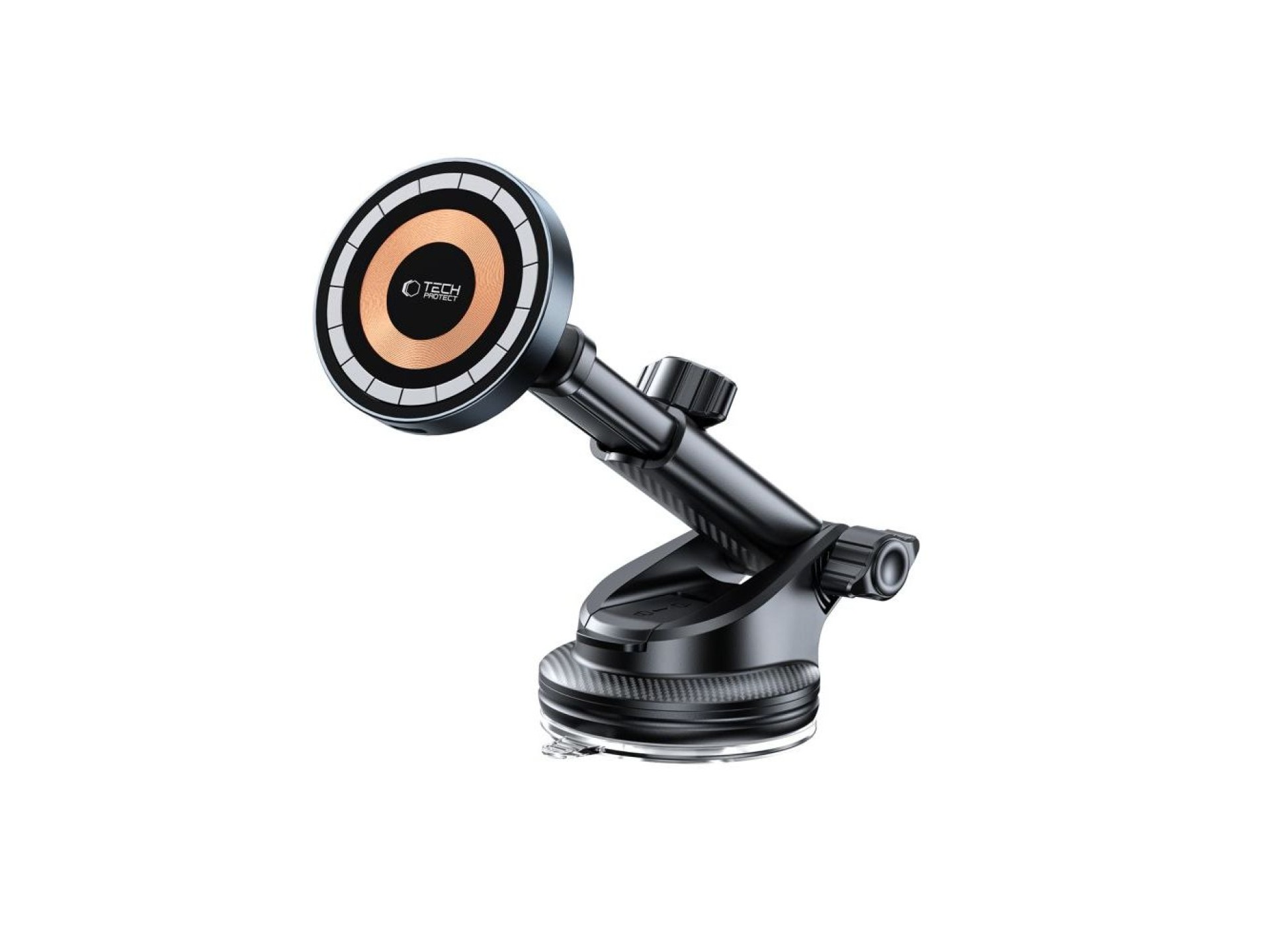 Tech-Protect MM15W MagSafe Car Holder with 15W Inductive Charger for Air Vent and Dashboard - Black