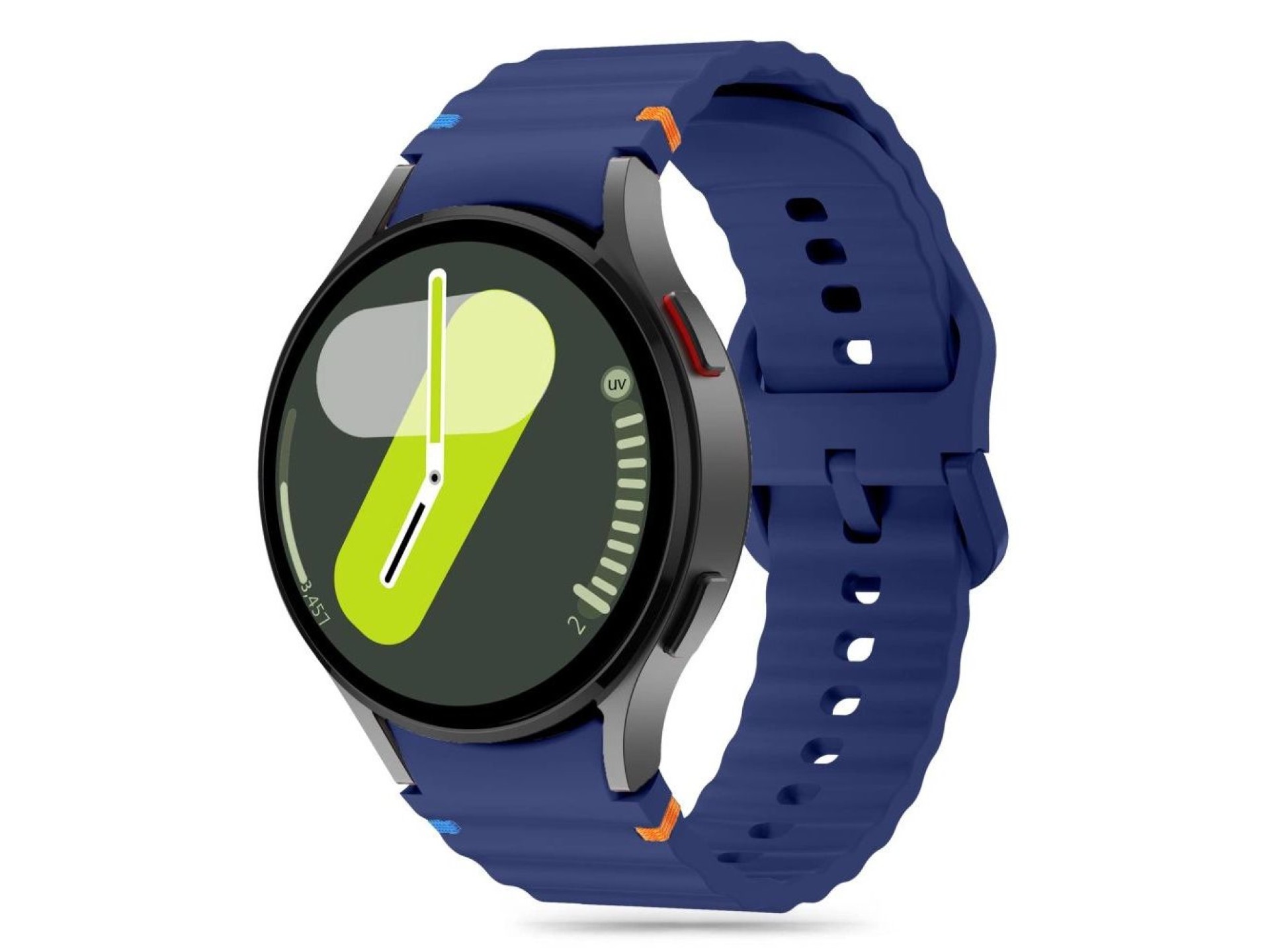 Tech-Protect Silicone Sport Strap for Samsung Galaxy Watch 4 / 5 / 5 Pro / 6 / 7 / FE - Blue
