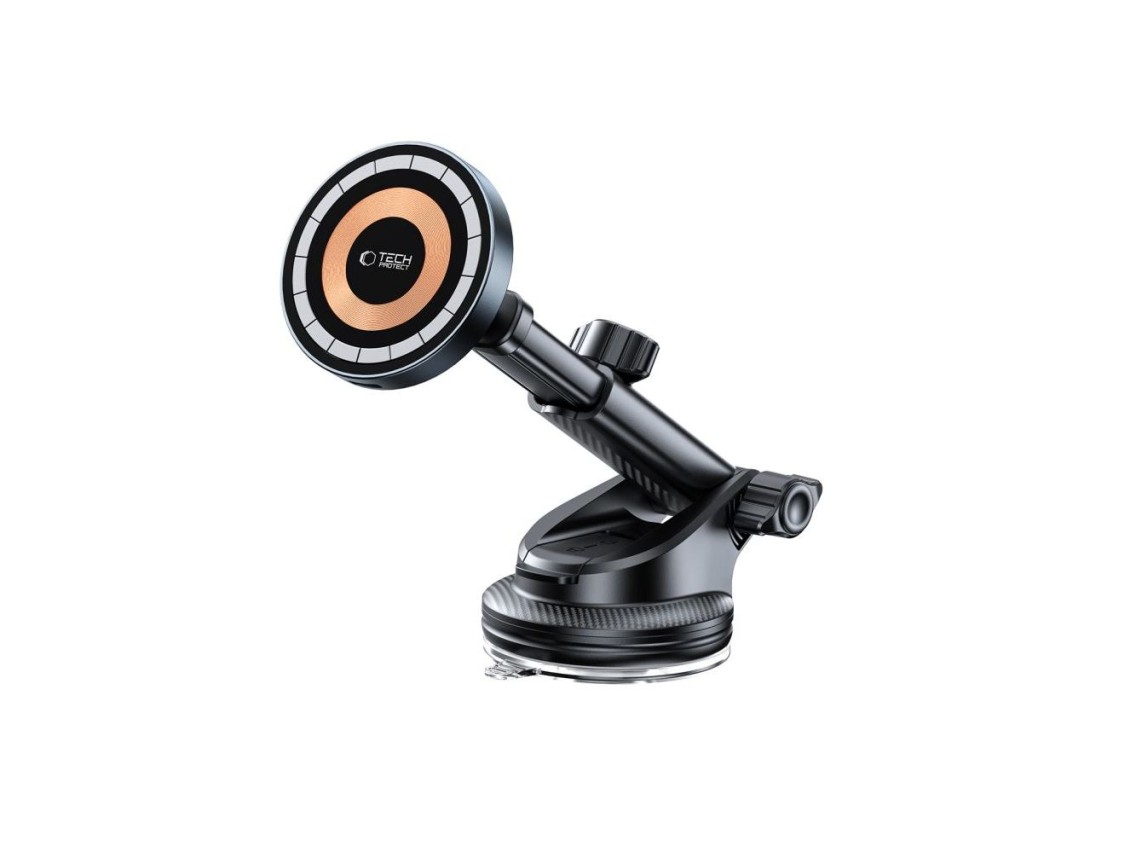 Tech-Protect MM15W MagSafe Car Holder with 15W Inductive Charger for Air Vent and Dashboard - Black