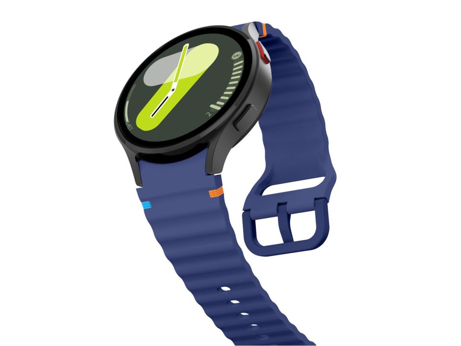 Tech-Protect Silicone Sport Strap for Samsung Galaxy Watch 4 / 5 / 5 Pro / 6 / 7 / FE - Blue