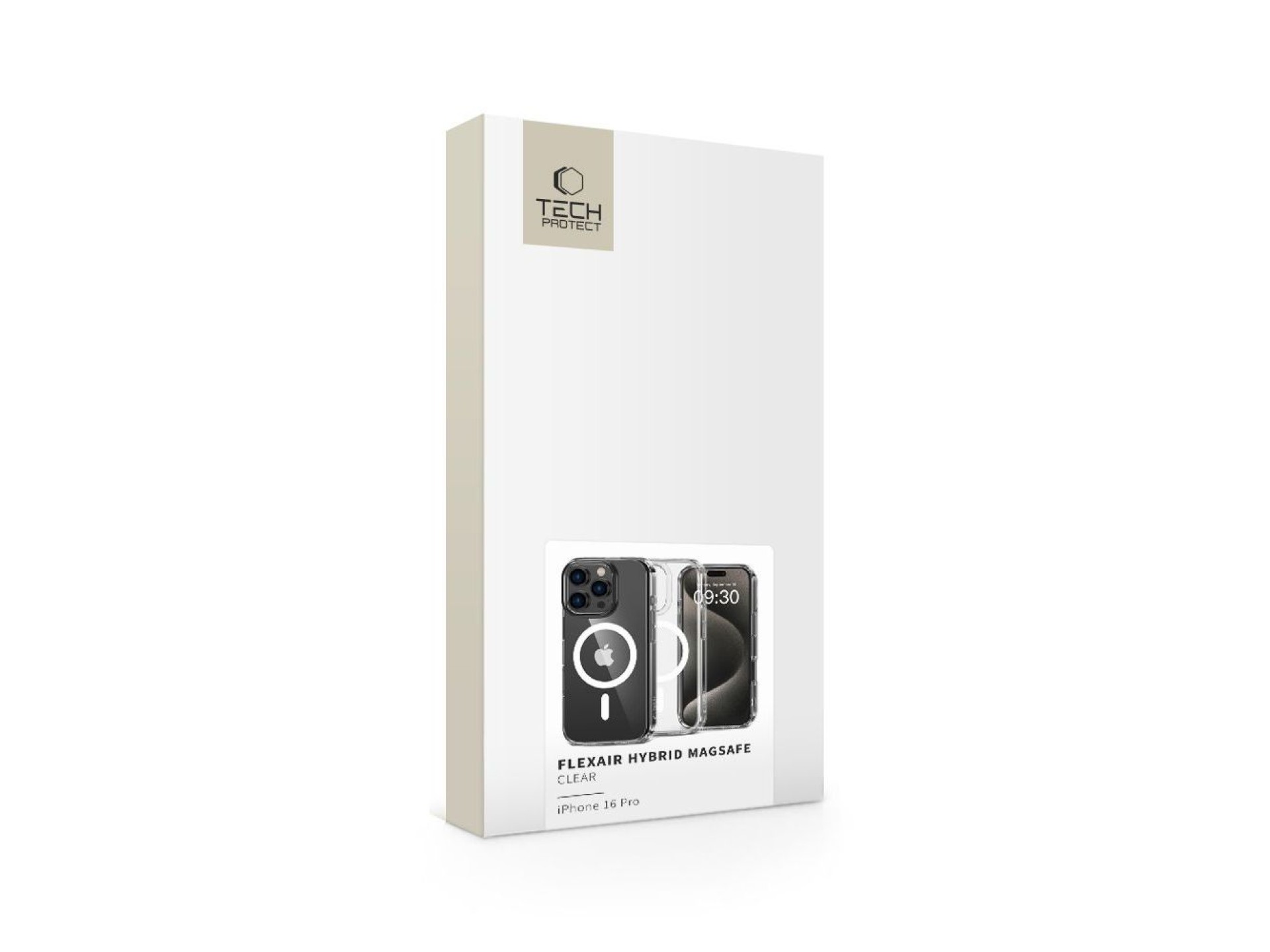 Funda Tech-Protect FlexAir Hybrid MagSafe para iPhone 16 Pro - Transparente