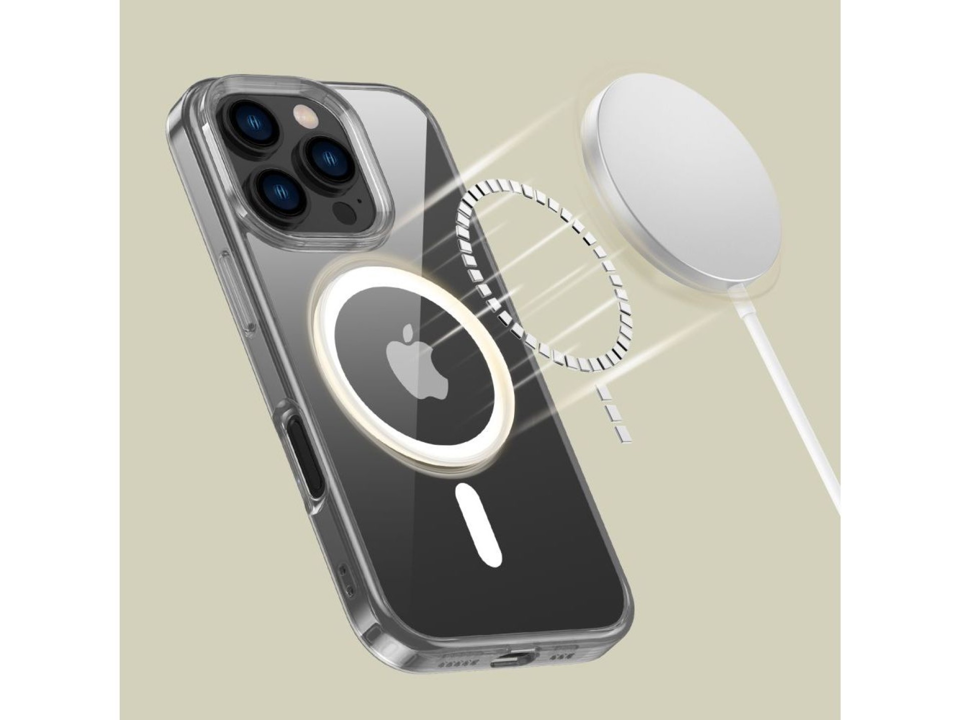 Funda Tech-Protect FlexAir Hybrid MagSafe para iPhone 16 Pro - Transparente
