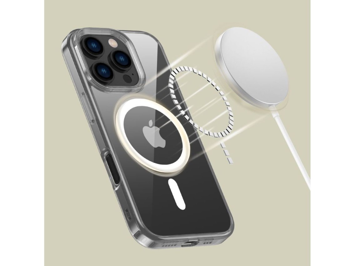 Funda Tech-Protect FlexAir Hybrid MagSafe para iPhone 16 Pro - Transparente