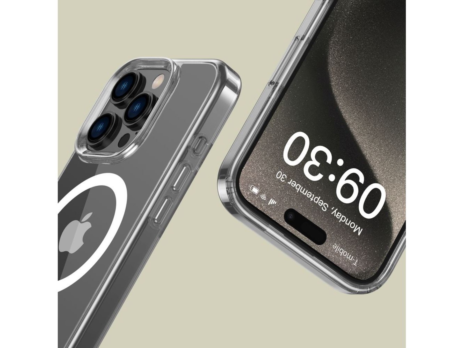 Funda Tech-Protect FlexAir Hybrid MagSafe para iPhone 16 Pro - Transparente