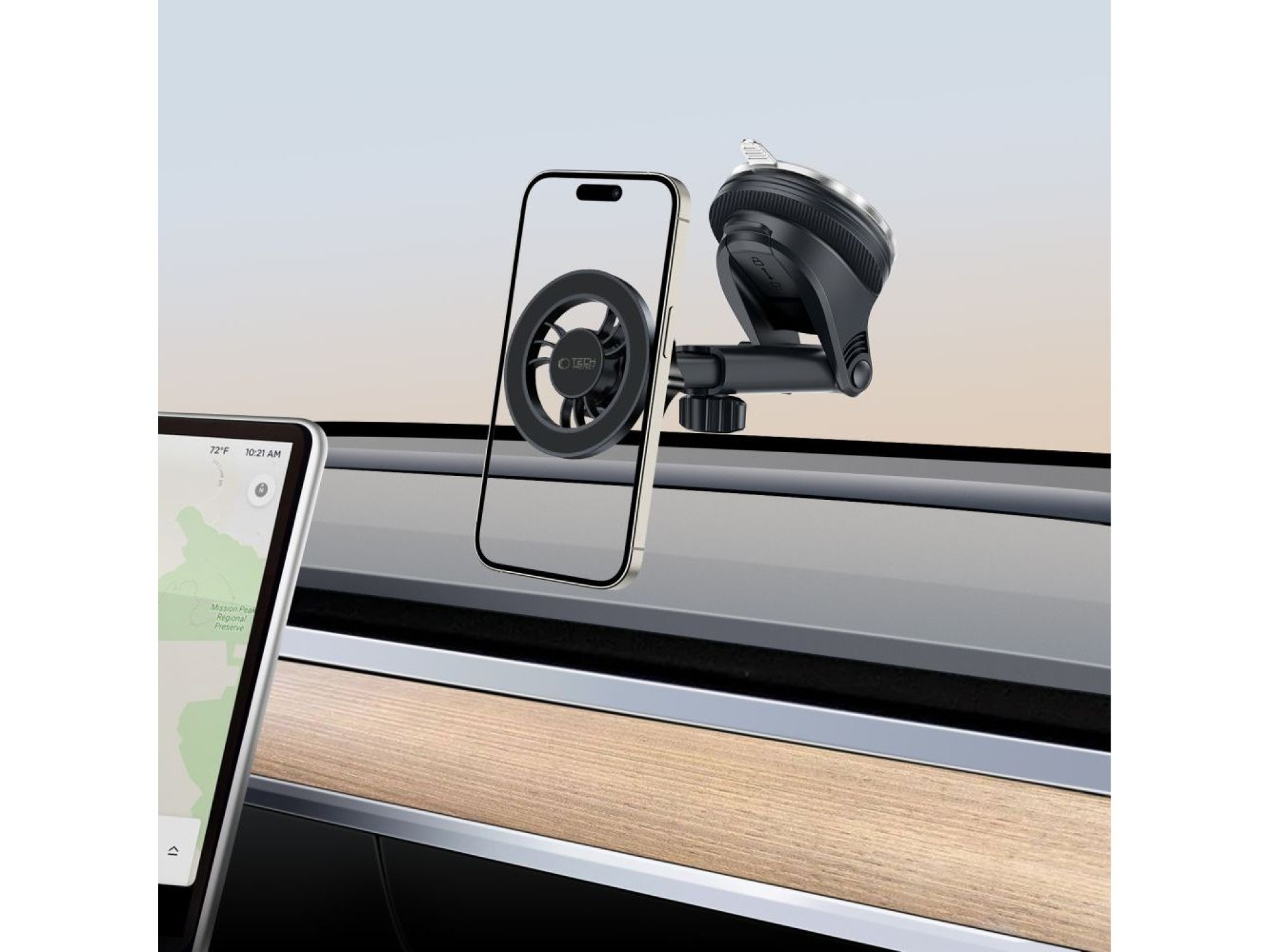 Suporte magnético Tech-Protect N56 com MagSafe - Preto