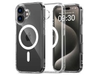 Capa protetora híbrida Tech-Protect Flexair MagSafe para iPhone 16 Plus transparente Capa protetora híbrida Tech-Protect Flexair MagSafe para iPhone 16 Plus transparente