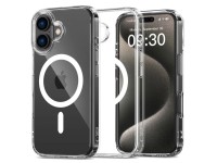 Funda Tech-Protect FlexAir Hybrid MagSafe para iPhone 16 - Transparente Funda Tech-Protect FlexAir Hybrid MagSafe para iPhone 16 - Transparente