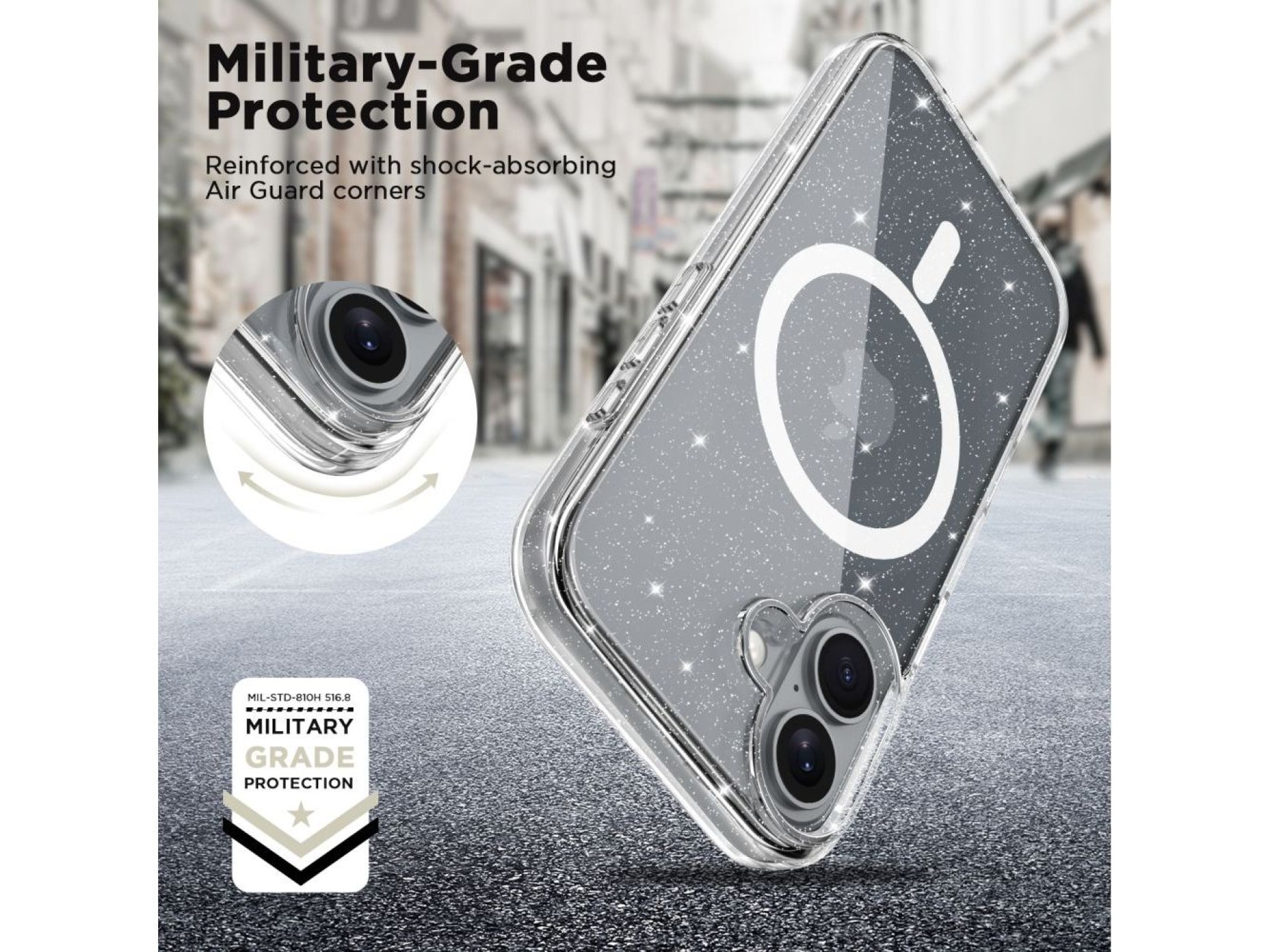 Tech-Protect FlexAir Hybrid MagSafe iPhone 16 Case - Clear