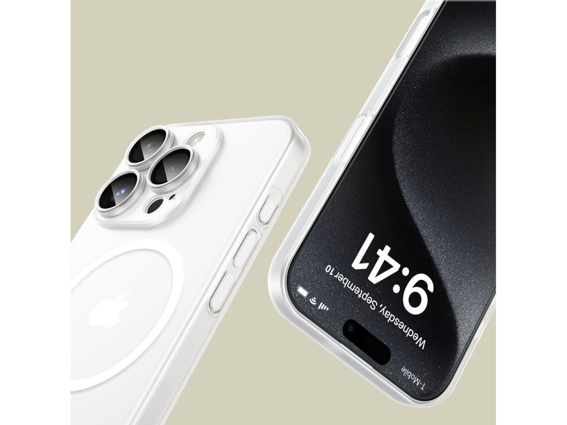 Funda Tech-Protect MagSlim MagSafe para iPhone 16 Pro Max - Blanca