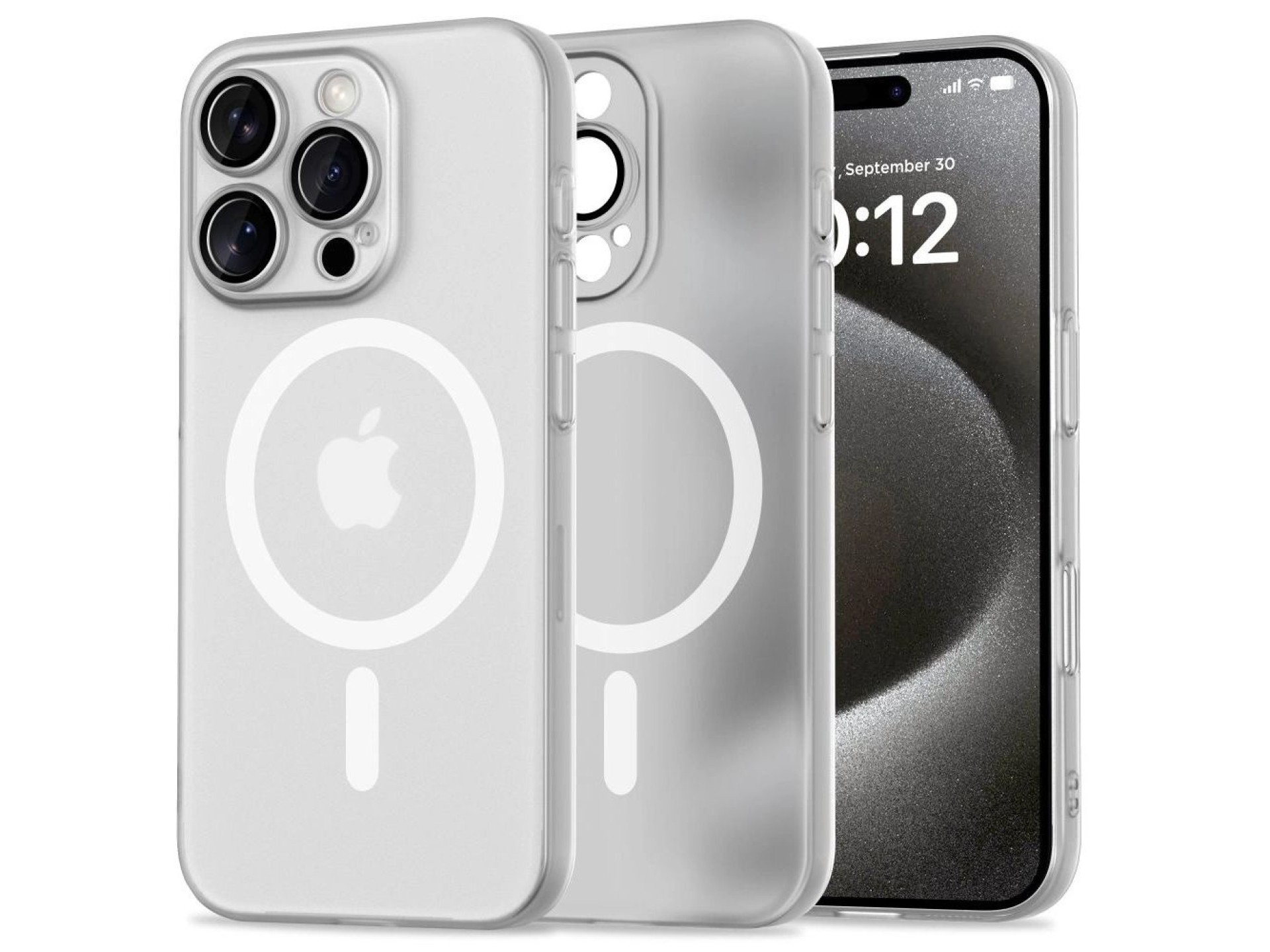 Funda Tech-Protect MagSlim MagSafe para iPhone 16 Pro - Blanca