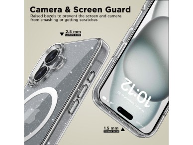 Tech-Protect FlexAir Hybrid MagSafe iPhone 16 Case - Clear Tech-Protect FlexAir Hybrid MagSafe iPhone 16 Case - Clear