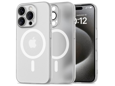 Tech-Protect MagSlim MagSafe Case for iPhone 16 Pro Max - White Tech-Protect MagSlim MagSafe Case for iPhone 16 Pro Max - White