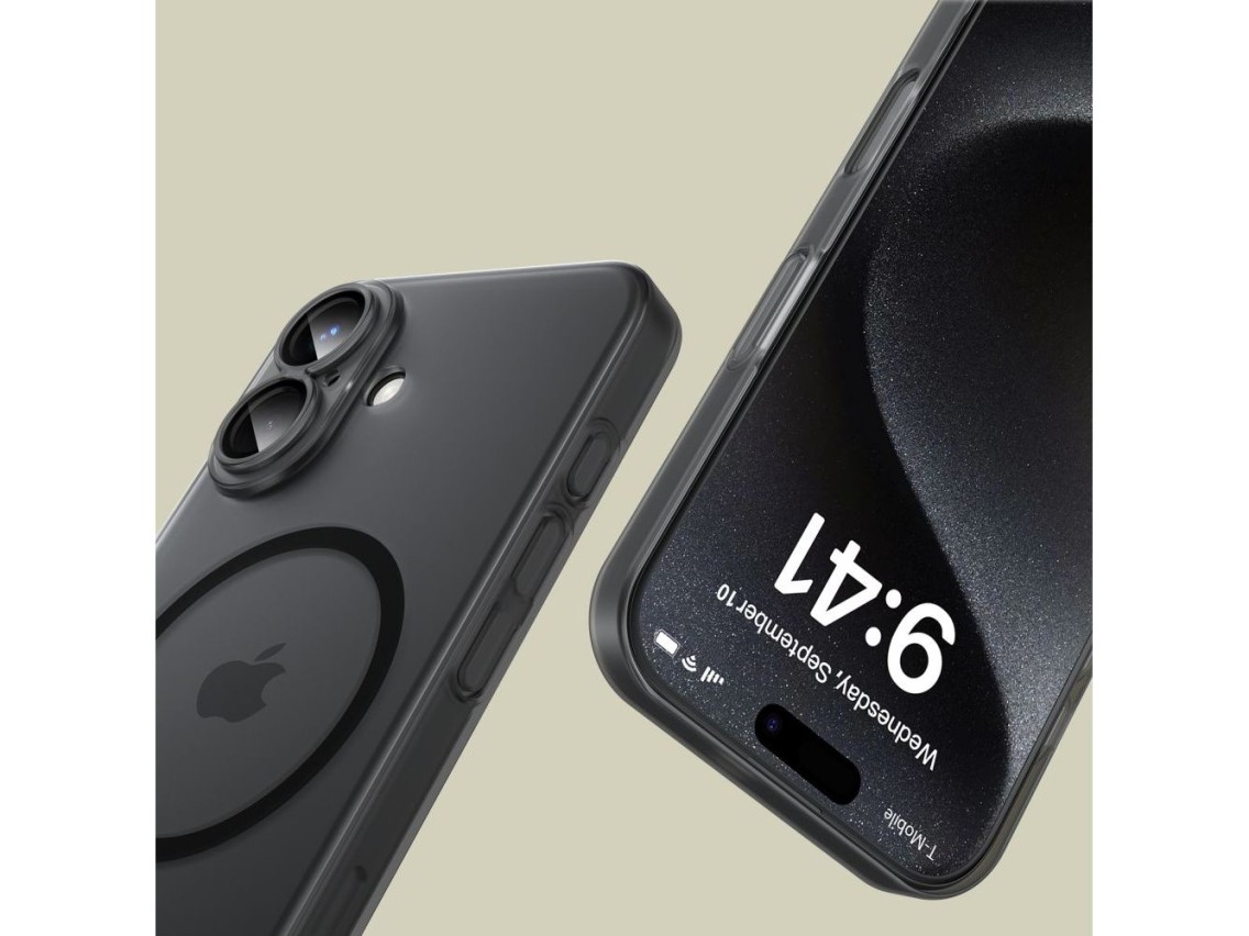 Funda Tech-Protect MagSlim MagSafe para iPhone 16 - Negra