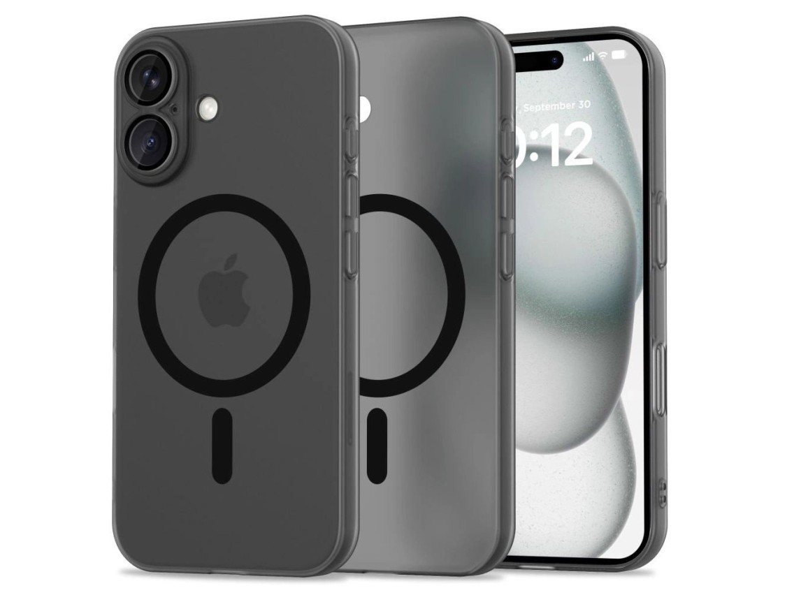 Funda Tech-Protect MagSlim MagSafe para iPhone 16 - Negra