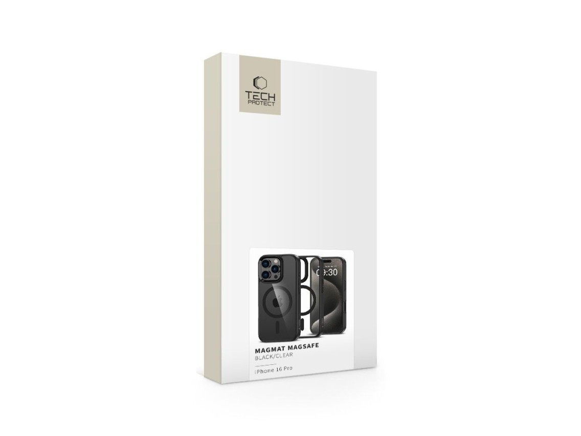 Capa Tech-Protect MagMat MagSafe para iPhone 16 Pro - Transparente