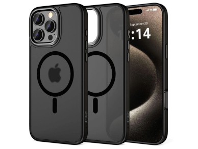Tech-Protect MagEdge MagSafe iPhone 16 Pro Case - Semi-Transparent Tech-Protect MagEdge MagSafe iPhone 16 Pro Case - Semi-Transparent