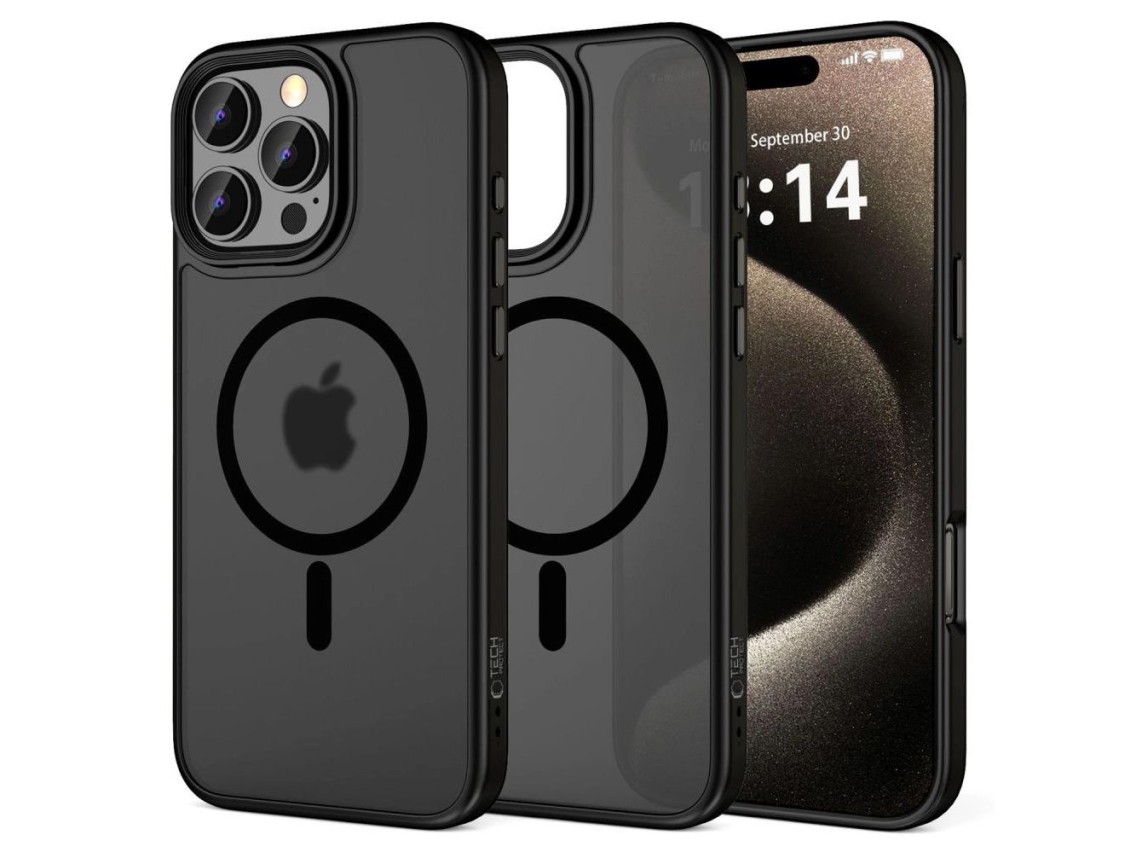 Capa Tech-Protect MagMat MagSafe para iPhone 16 Pro Max - Preta