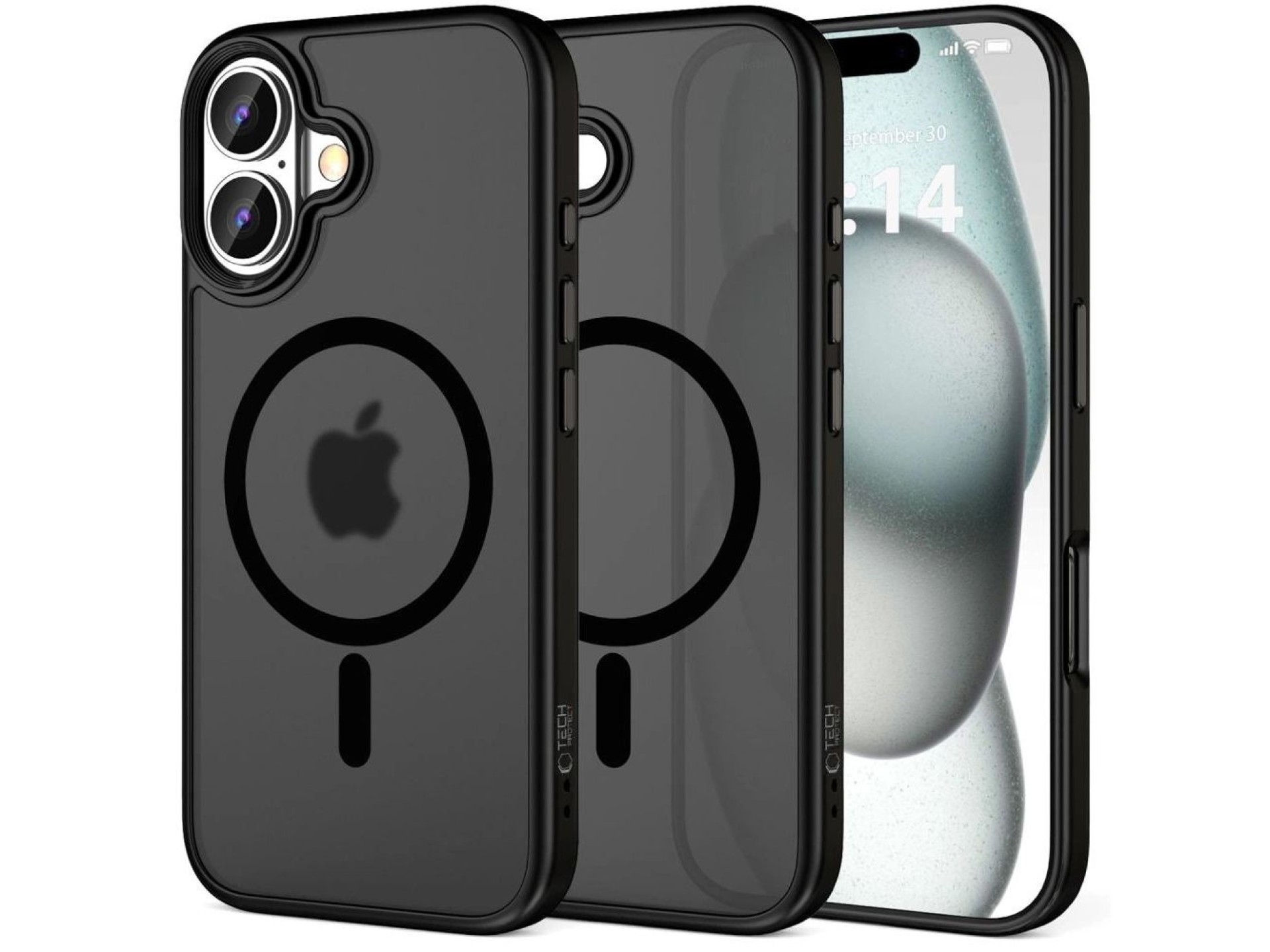 Capa Tech-Protect MagMat MagSafe para iPhone 16 - Preta
