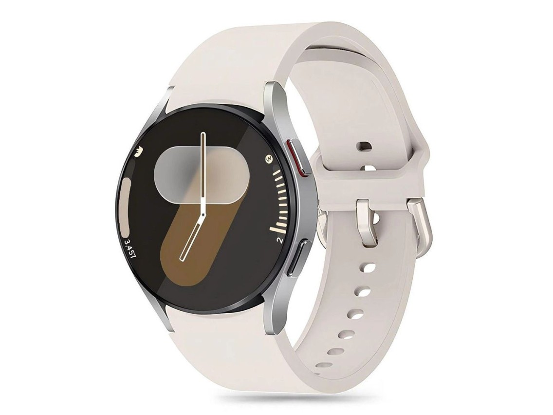 Correa de silicona Tech-Protect para Samsung Galaxy Watch 4 / 5 / 5 Pro / 6 / 7 / FE - Beige