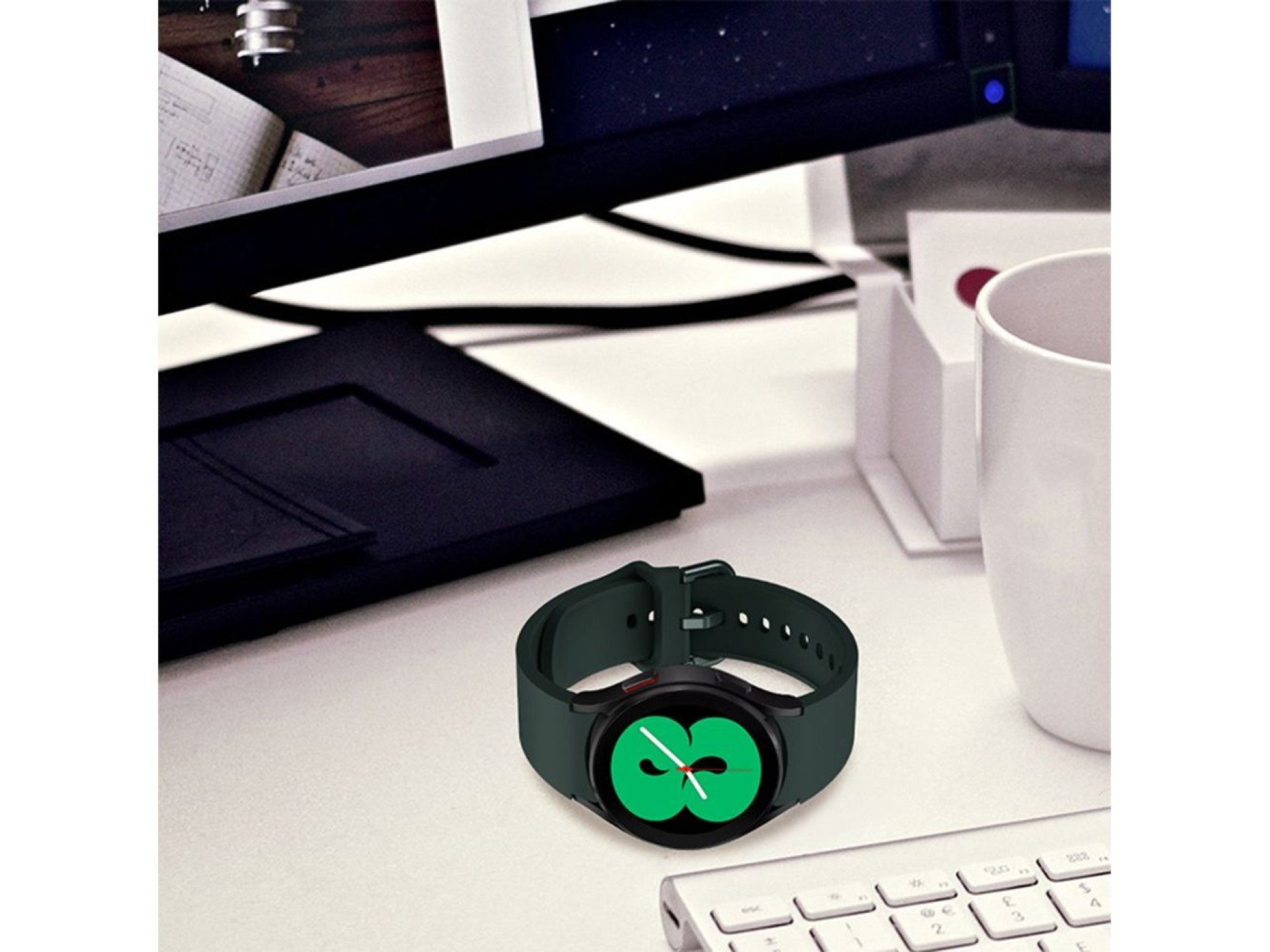 Correa de silicona Tech-Protect para Samsung Galaxy Watch 4 / 5 / 5 Pro / 6 / 7 / FE - Beige