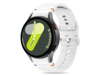 Tech-Protect Silicone Sport Strap for Samsung Galaxy Watch 4 / 5 / 5 Pro / 6 / 7 / FE - White Tech-Protect Silicone Sport Strap for Samsung Galaxy Watch 4 / 5 / 5 Pro / 6 / 7 / FE - White