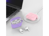 Capa de silicone com gancho Tech-Protect para Apple AirPods Pro 1/2 - Laranja Capa de silicone com gancho Tech-Protect para Apple AirPods Pro 1/2 - Laranja