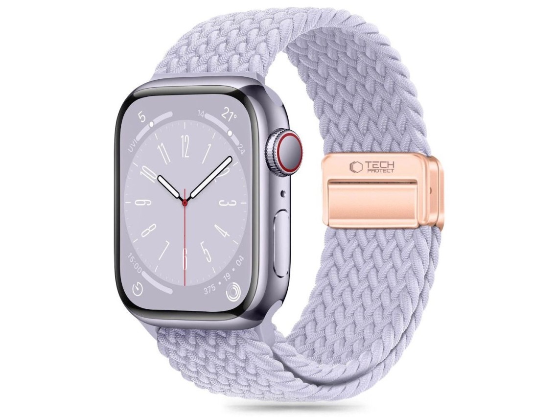 Tech-Protect Nylonmag Strap for Apple Watch 4 / 5 / 6 / 7 / 8 / 9 / SE (38 / 40 / 41 mm) - Purple