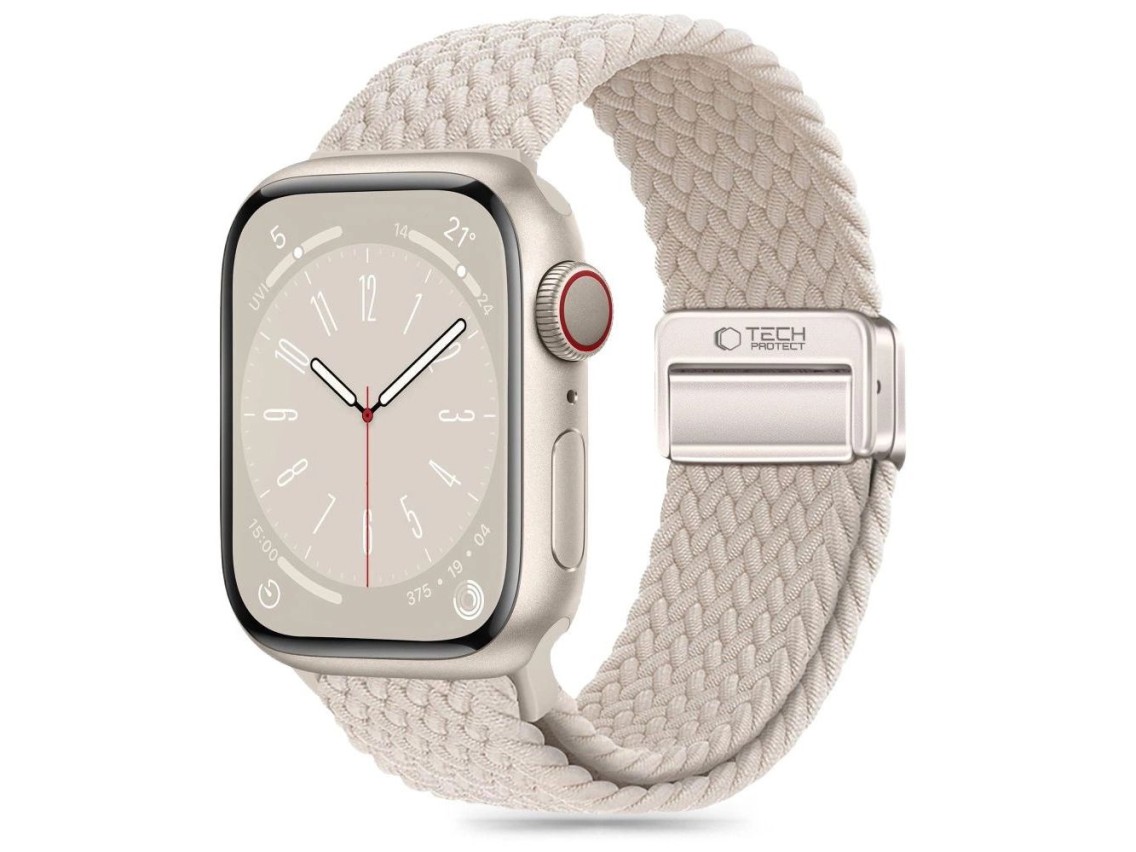 Tech-Protect Nylonmag Strap for Apple Watch 4 / 5 / 6 / 7 / 8 / 9 / SE (38 / 40 / 41 mm) - Beige