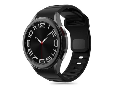 Tech-Protect Silicone Line Strap for Samsung Galaxy Watch 4 / 5 / 5 Pro / 6 / 7 / FE - Black Tech-Protect Silicone Line Strap for Samsung Galaxy Watch 4 / 5 / 5 Pro / 6 / 7 / FE - Black