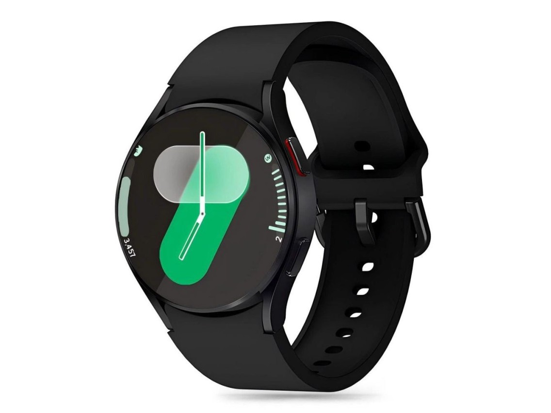 Pulseira de silicone Tech-Protect para Samsung Galaxy Watch 4 / 5 / 5 Pro / 6 / 7 / FE - Preta